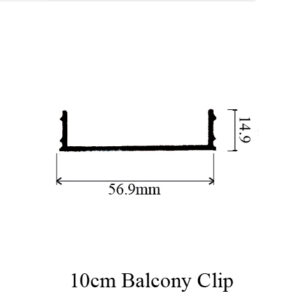 10cm Balcony Clip