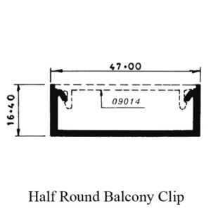 Half Round Balcony Clip