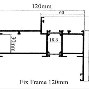 GE Thermal Break Fix Frame 120 mm