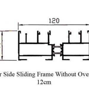 GE 12cm Four Sliding Frame without Overlap