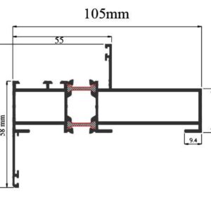 Soft Profile AE Thermal Break 10.5cm Fix Frame