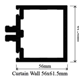 Curtain Wall 56x61.5 mm