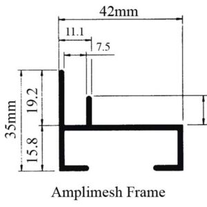 Amplimesh Frame Profile