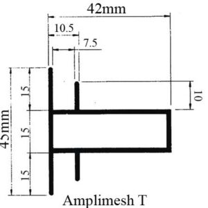 Amplimesh T Aluminium Profile