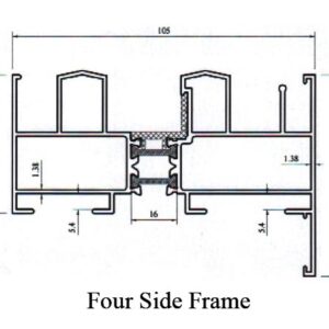 10.5cm Sliding Four Side Frame