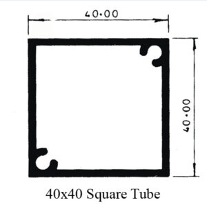 40x40mm Square Tube