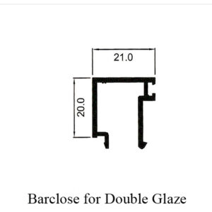 Thermal Break 10.5cm Sliding Barclose for Double Glazing