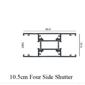 AE Thermal Break 10.5cm Sliding Four Side Shutter