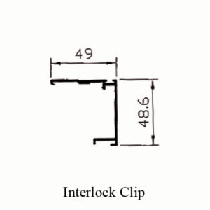 GE 12cm Sliding Series Interlock Clip