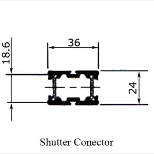 GE 12cm Sliding Series Shutter Connector