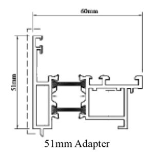 GE Thermal Break Series 51mm Adapter