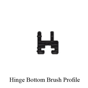 Hinges Bottom Brush Profile - Gulf Extrusion