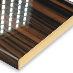 Ebony Post- Formed PVC High Glossy AGT MDF Panel