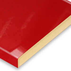 Red Post-Formed PVC High Glossy AGT MDF Panel