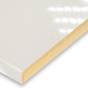 White Post-Formed PVC High Glossy AGT MDF Panel