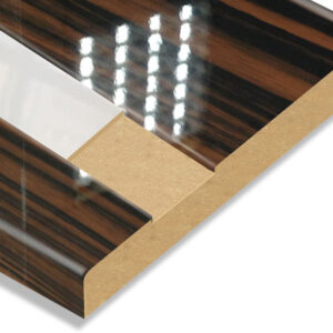 Ebony & Beige Slot Post-Formed PVC High Glossy AGT MDF Panel – Premium Quality